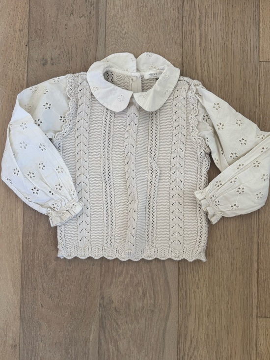 next Other - Next Girls Sweater Beige Size 4-5 Years